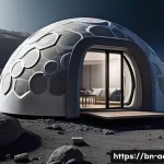 Home 16 달 기지 건설 프로젝트 - A futuristic lunar residential habitat constructed using 3D printing technology and regolith concret...
